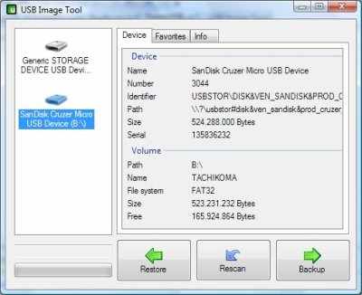 USB Image Tool 1.65 Portable