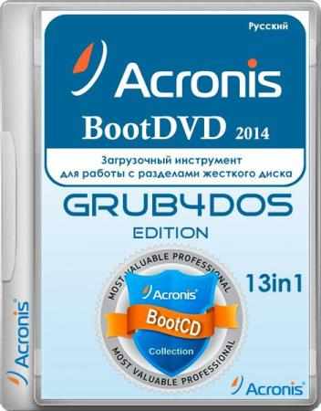  Acronis BootDVD 2014 Grub4Dos Edition 22 (18.09.2014) 13 in 1 RUS 